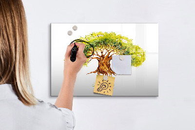 Lavagna magnetica con pennarelli Albero genealogico con spazio per le foto