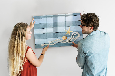 Lavagna magnetica con pennarelli Spazio per i ricordi e la creatività.