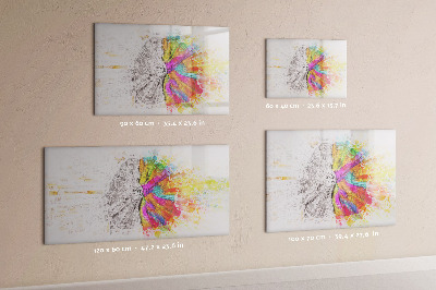 Lavagna magnetica scrivibile Uno spazio creativo per ricordi e idee.