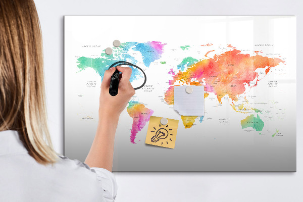 Lavagna magnetica scrivibile Mappa dei ricordi con foto personali