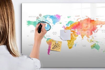 Lavagna magnetica scrivibile Mappa dei ricordi con foto personali