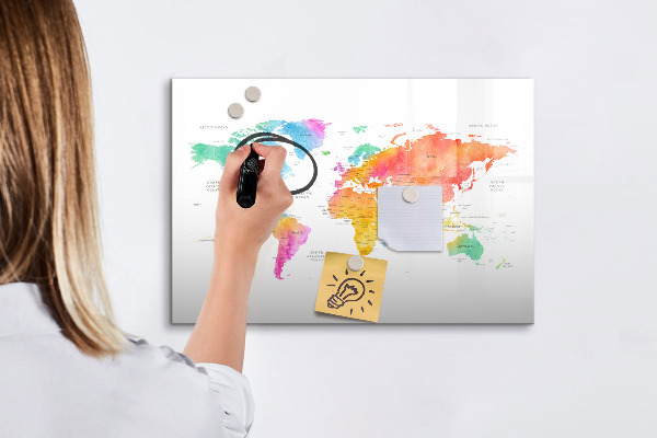 Lavagna magnetica scrivibile Mappa dei ricordi con foto personali