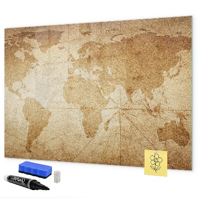 Lavagna magnetica con pennarelli Mappa dei ricordi con accessori aggiuntivi