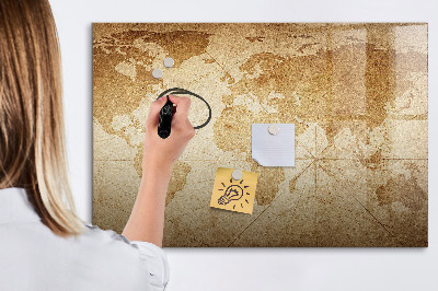 Lavagna magnetica con pennarelli Mappa dei ricordi con accessori aggiuntivi