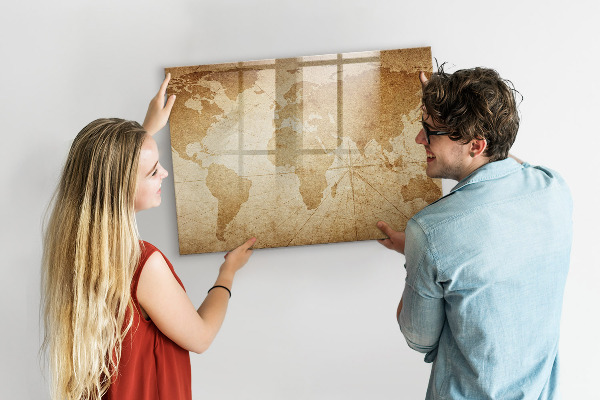 Lavagna magnetica con pennarelli Mappa dei ricordi con accessori aggiuntivi