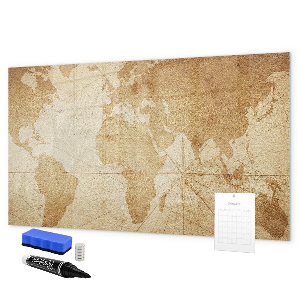 Lavagna magnetica con pennarelli Mappa dei ricordi con accessori aggiuntivi