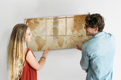Lavagna magnetica con pennarelli Mappa dei ricordi con accessori aggiuntivi