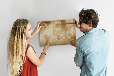 Lavagna magnetica con pennarelli Mappa dei ricordi con accessori aggiuntivi
