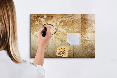Lavagna magnetica con pennarelli Mappa dei ricordi con accessori aggiuntivi