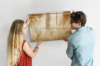 Lavagna magnetica con pennarelli Mappa dei ricordi con accessori aggiuntivi