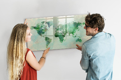 Lavagna magnetica con pennarelli Mappare la memoria del mondo