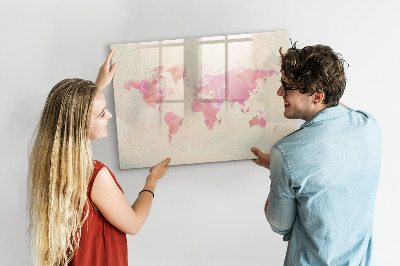 Lavagna magnetica scrivibile Una mappa dei ricordi con i propri cari e il proprio animale domestico.