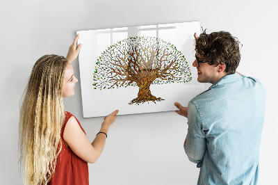 Lavagna magnetica con pennarelli Albero dei ricordi con magneti e pennarello