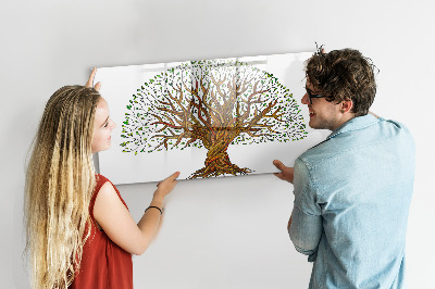 Lavagna magnetica con pennarelli Albero dei ricordi con magneti e pennarello