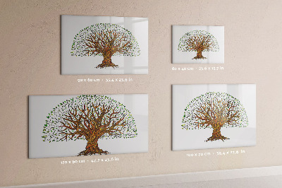 Lavagna magnetica con pennarelli Albero dei ricordi con magneti e pennarello