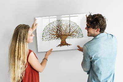 Lavagna magnetica con pennarelli Albero dei ricordi con magneti e pennarello