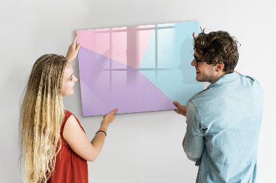 Lavagna magnetica scrivibile Una lavagna colorata per appunti e foto.