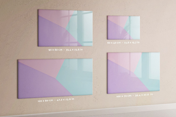 Lavagna magnetica scrivibile Una lavagna colorata per appunti e foto.