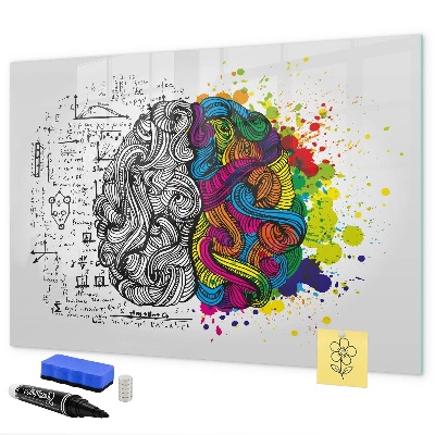 Lavagna magnetica scrivibile Uno spazio creativo per ricordi e idee.