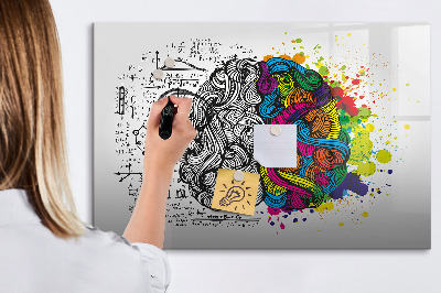 Lavagna magnetica scrivibile Uno spazio creativo per ricordi e idee.