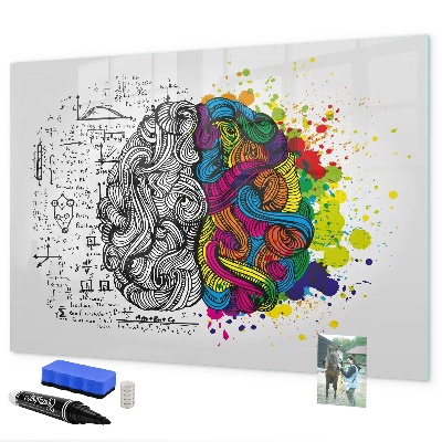 Lavagna magnetica scrivibile Uno spazio creativo per ricordi e idee.