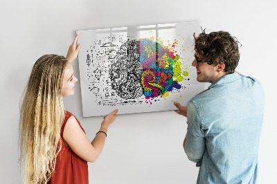 Lavagna magnetica scrivibile Uno spazio creativo per ricordi e idee.