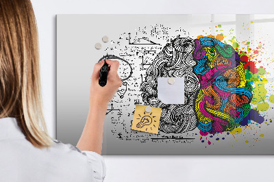 Lavagna magnetica scrivibile Uno spazio creativo per ricordi e idee.
