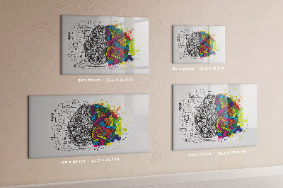 Lavagna magnetica scrivibile Uno spazio creativo per ricordi e idee.