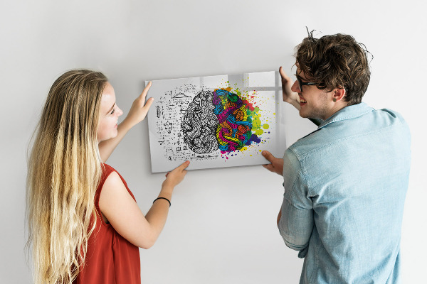 Lavagna magnetica scrivibile Uno spazio creativo per ricordi e idee.
