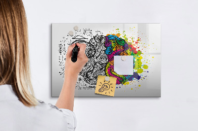 Lavagna magnetica scrivibile Uno spazio creativo per ricordi e idee.