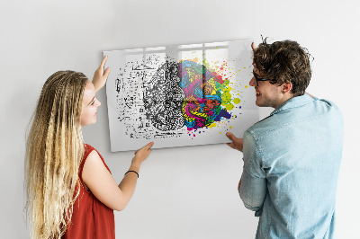 Lavagna magnetica scrivibile Uno spazio creativo per ricordi e idee.
