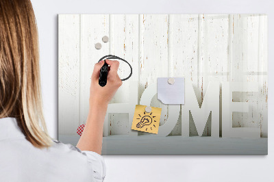 Lavagna magnetica con pennarelli Decorazione murale con ricordi personali