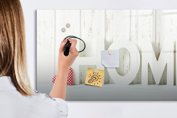Lavagna magnetica con pennarelli Decorazione murale con ricordi personali