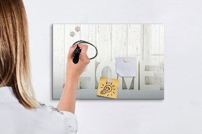Lavagna magnetica con pennarelli Decorazione murale con ricordi personali