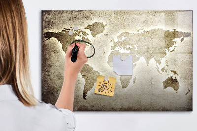 Lavagna magnetica scrivibile Mappa dei ricordi con foto personali