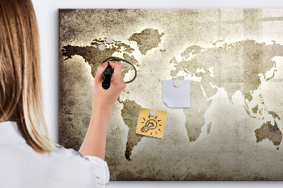 Lavagna magnetica scrivibile Mappa dei ricordi con foto personali