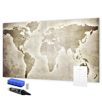 Lavagna magnetica scrivibile Mappa dei ricordi con foto personali