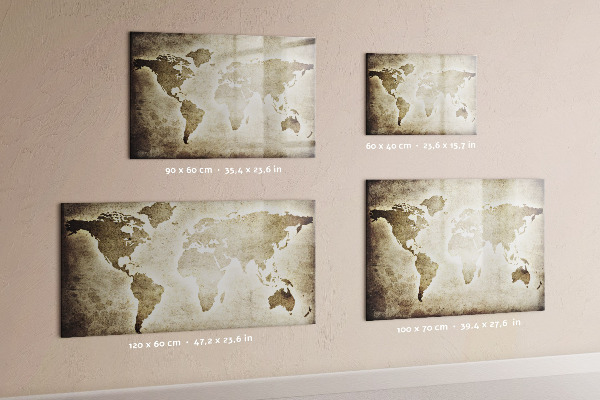 Lavagna magnetica scrivibile Mappa dei ricordi con foto personali