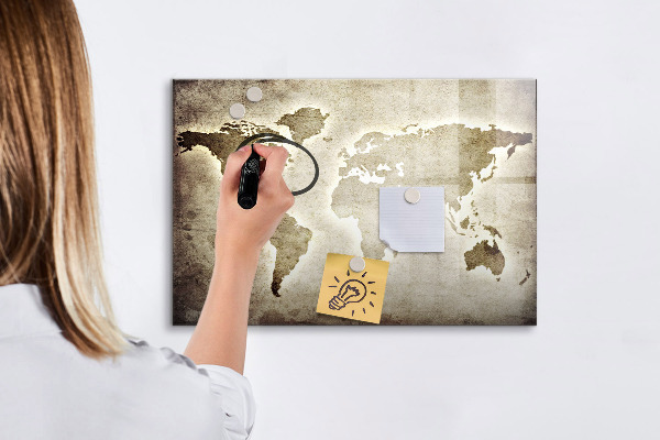 Lavagna magnetica scrivibile Mappa dei ricordi con foto personali
