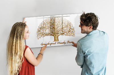 Lavagna magnetica con pennarelli Albero genealogico con spazio per le foto