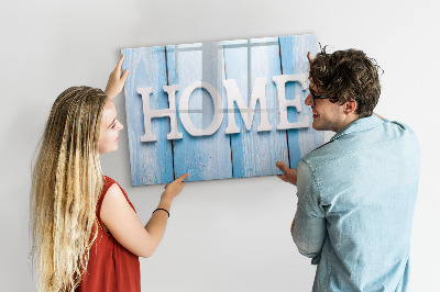 Lavagna magnetica con pennarelli Decorazione murale a tema casa