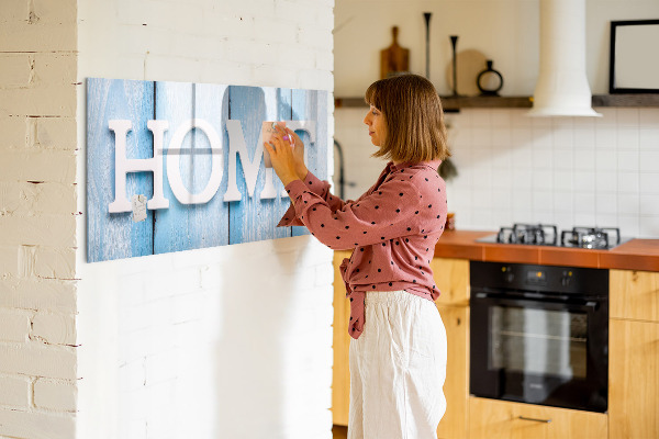 Lavagna magnetica con pennarelli Decorazione murale a tema casa