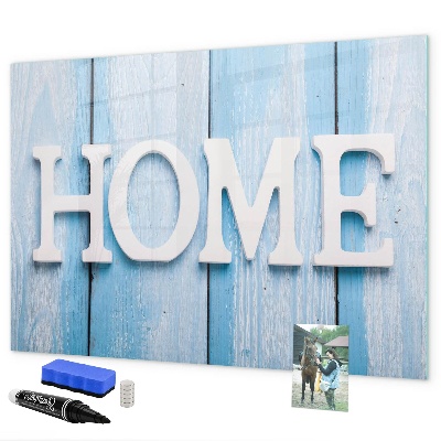 Lavagna magnetica con pennarelli Decorazione murale a tema casa