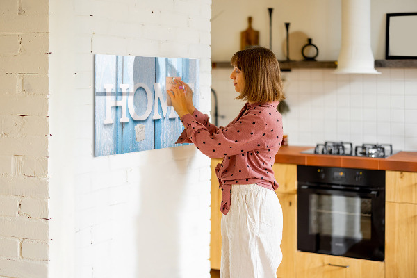 Lavagna magnetica con pennarelli Decorazione murale a tema casa