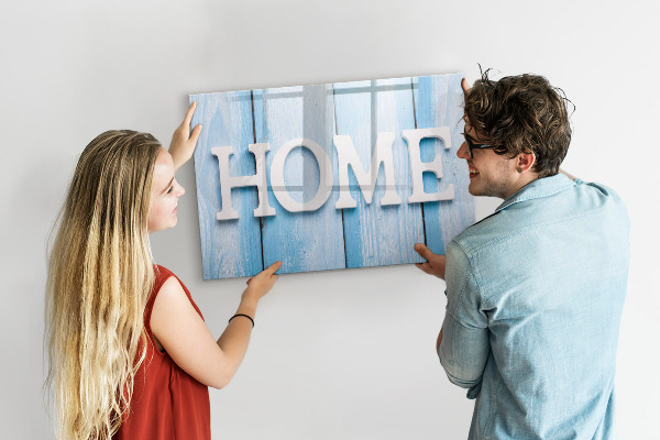 Lavagna magnetica con pennarelli Decorazione murale a tema casa