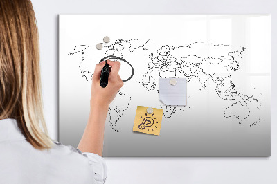 Lavagna magnetica scrivibile Viaggi e ricordi in immagini