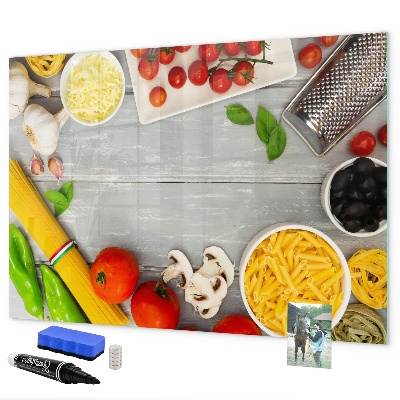 Lavagna magnetica con pennarelli Promemoria in cucina con i tuoi sapori preferiti