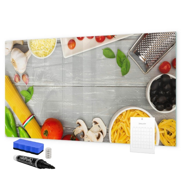 Lavagna magnetica con pennarelli Promemoria in cucina con i tuoi sapori preferiti