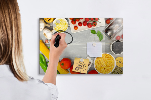 Lavagna magnetica con pennarelli Promemoria in cucina con i tuoi sapori preferiti