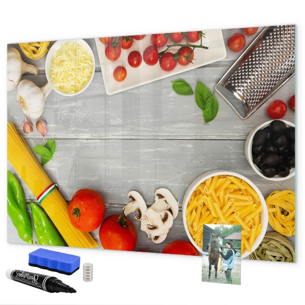 Lavagna magnetica con pennarelli Promemoria in cucina con i tuoi sapori preferiti
